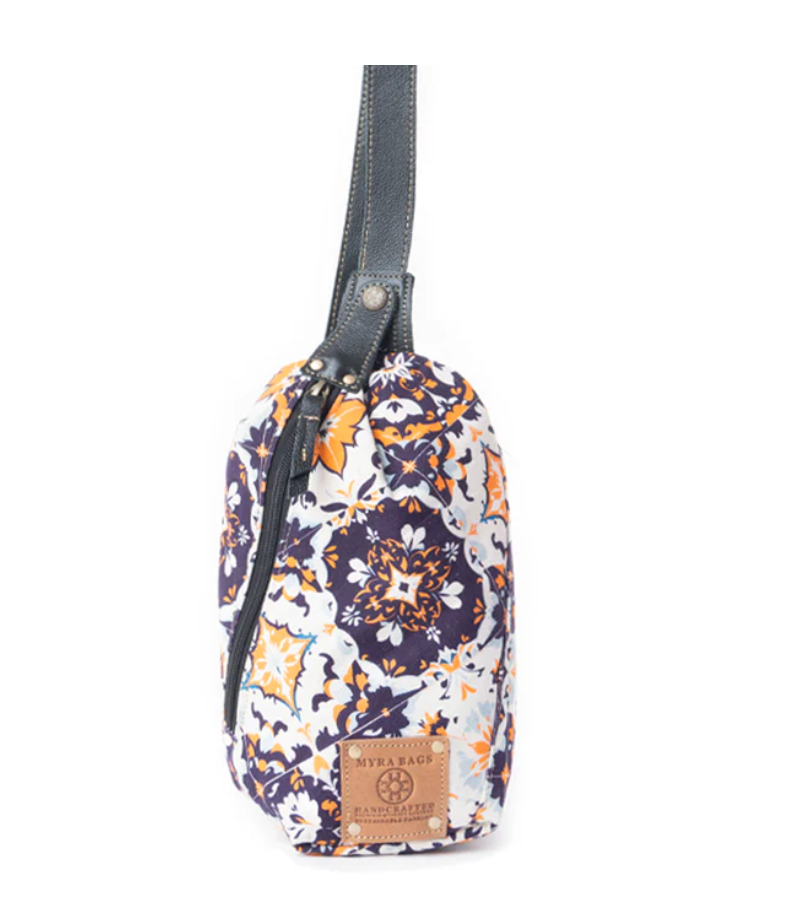 Myra | Oasis Blooms Fanny Pack Bag In Black & White *FINAL SALE*