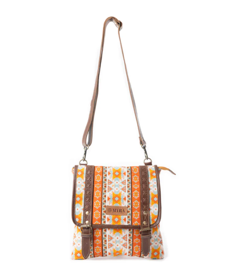 Myra | Canyon Star Concealed Carry Bag In Orange & White *FINAL SALE*