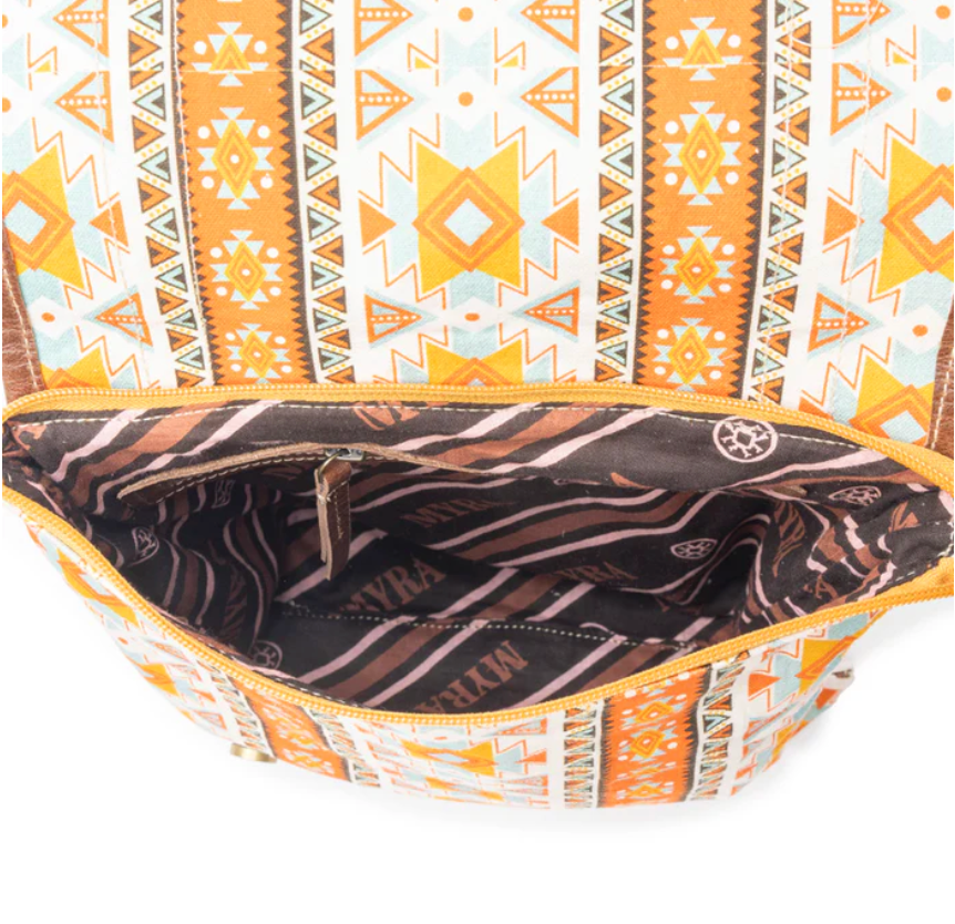 Myra | Canyon Star Concealed Carry Bag In Orange & White *FINAL SALE*
