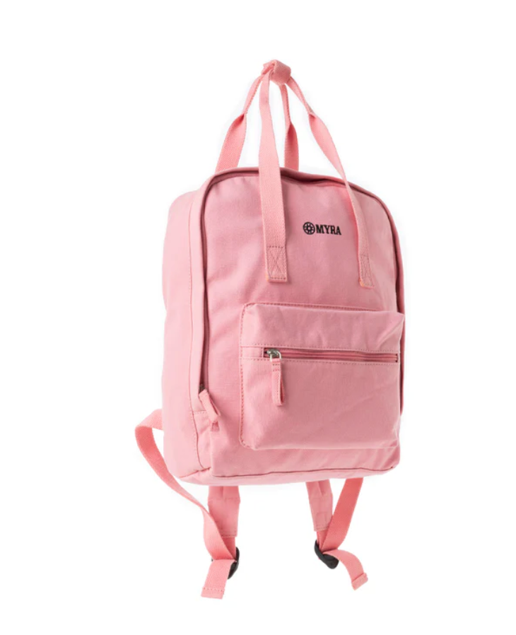 Myra | Pioneer Trek Canvas Backpack Bag in Pink *FINAL SALE*