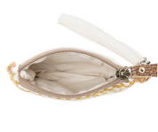 Myra | Savanna Glow Woven Pouch Bag in Sunny Gold  *FINAL SALE*
