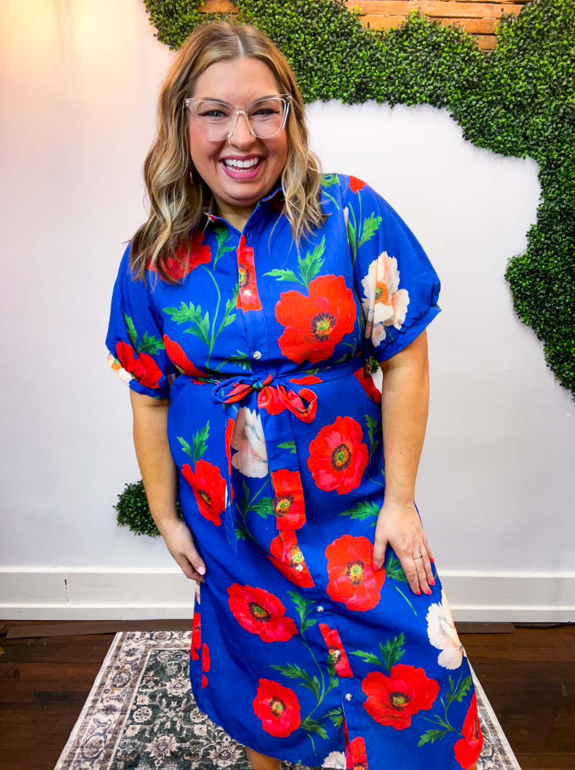 poppie dress Where Poppies Grow Midi Dress Small