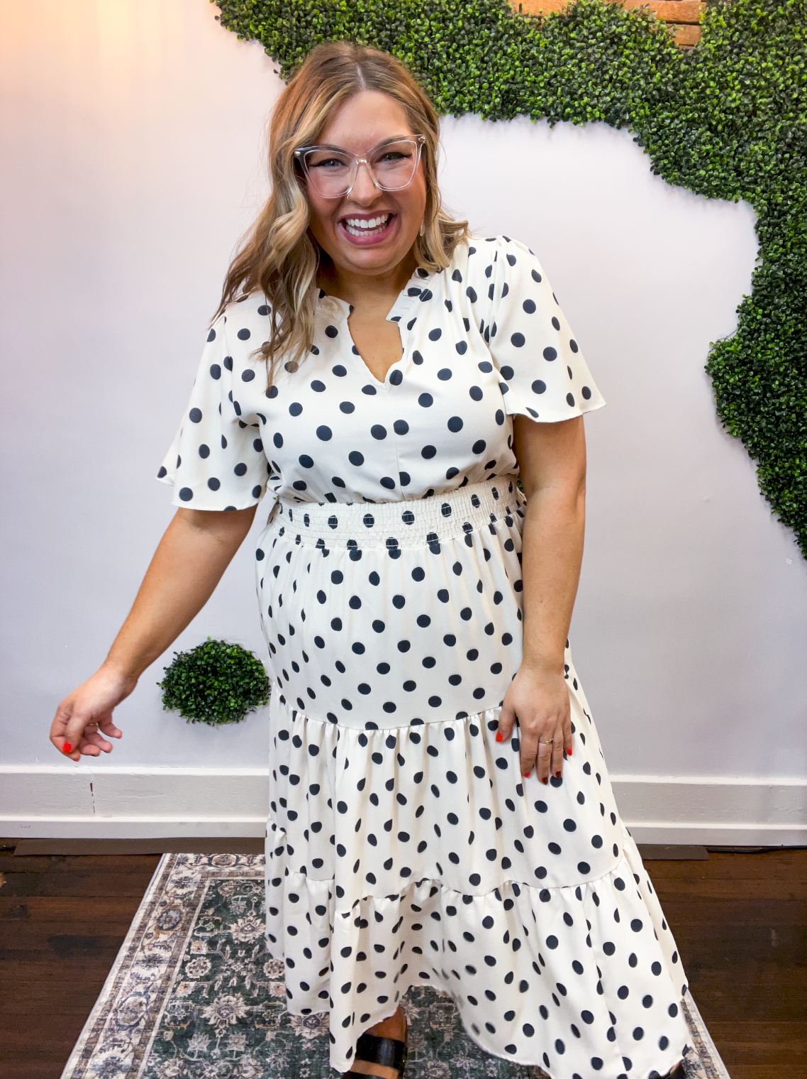 Dancing in Dots Midi Dress *40% OFF * FINAL SALE*