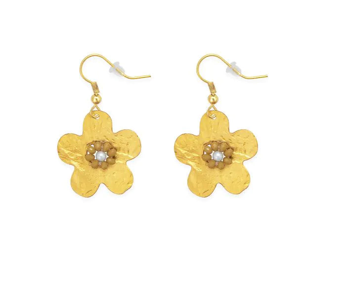 Myra | Paint Flower Earrings