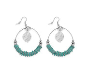 Myra | Bangle Moon Hoop Earrings