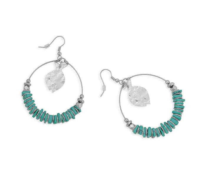 Myra | Bangle Moon Hoop Earrings