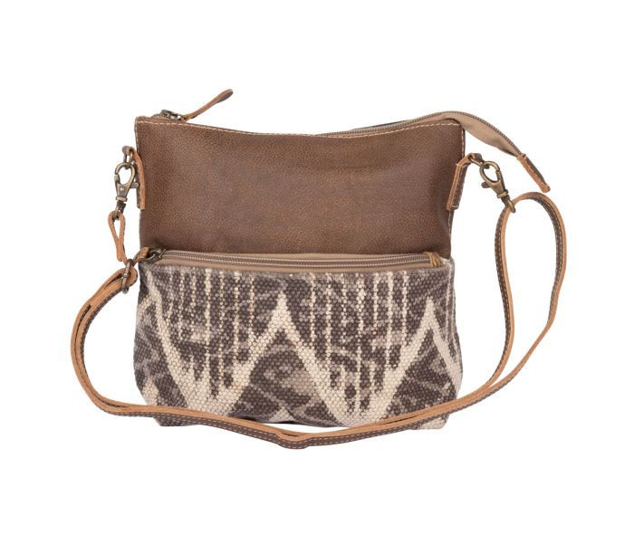 Myra | Coffee Canvas Small & Crossbody Bag *FINAL SALE*