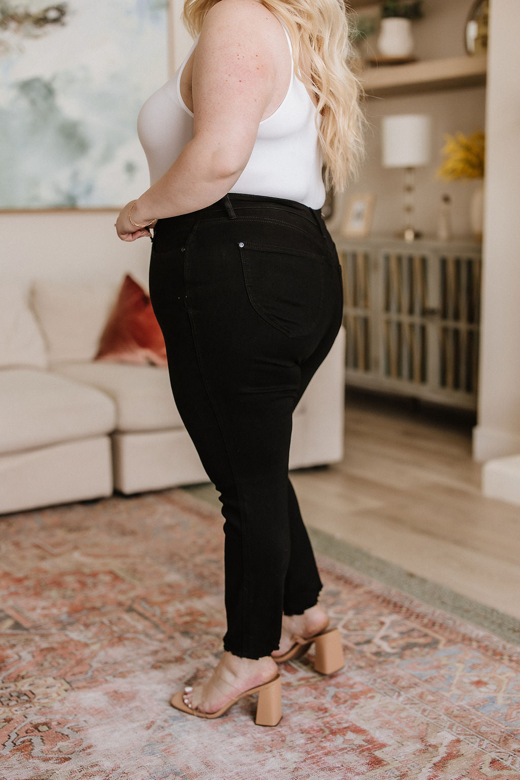 High Rise Tummy Control Skinny Judy Blue Jeans