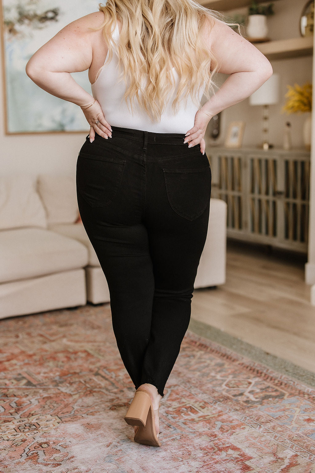 High Rise Tummy Control Skinny Judy Blue Jeans
