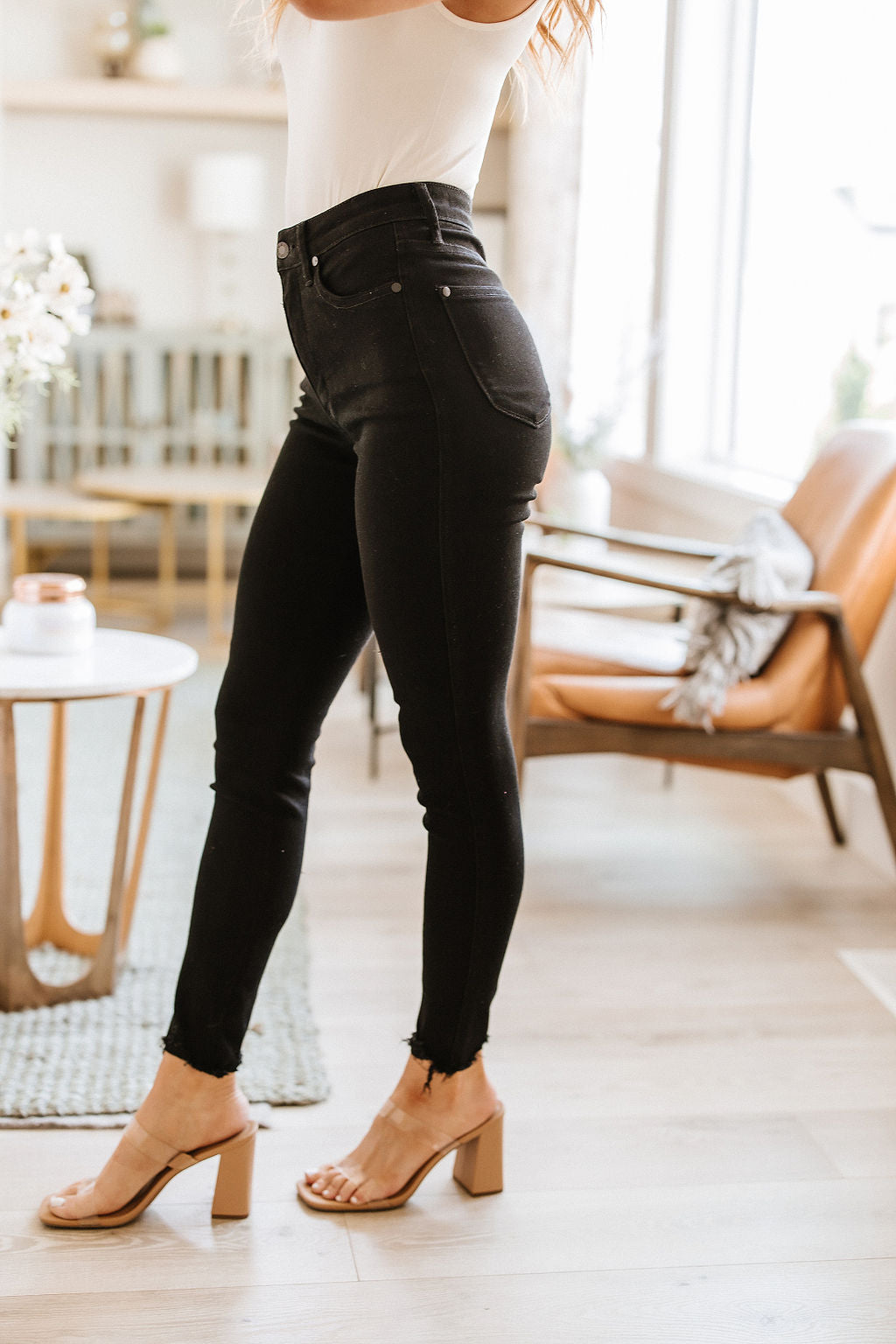 High Rise Tummy Control Skinny Judy Blue Jeans
