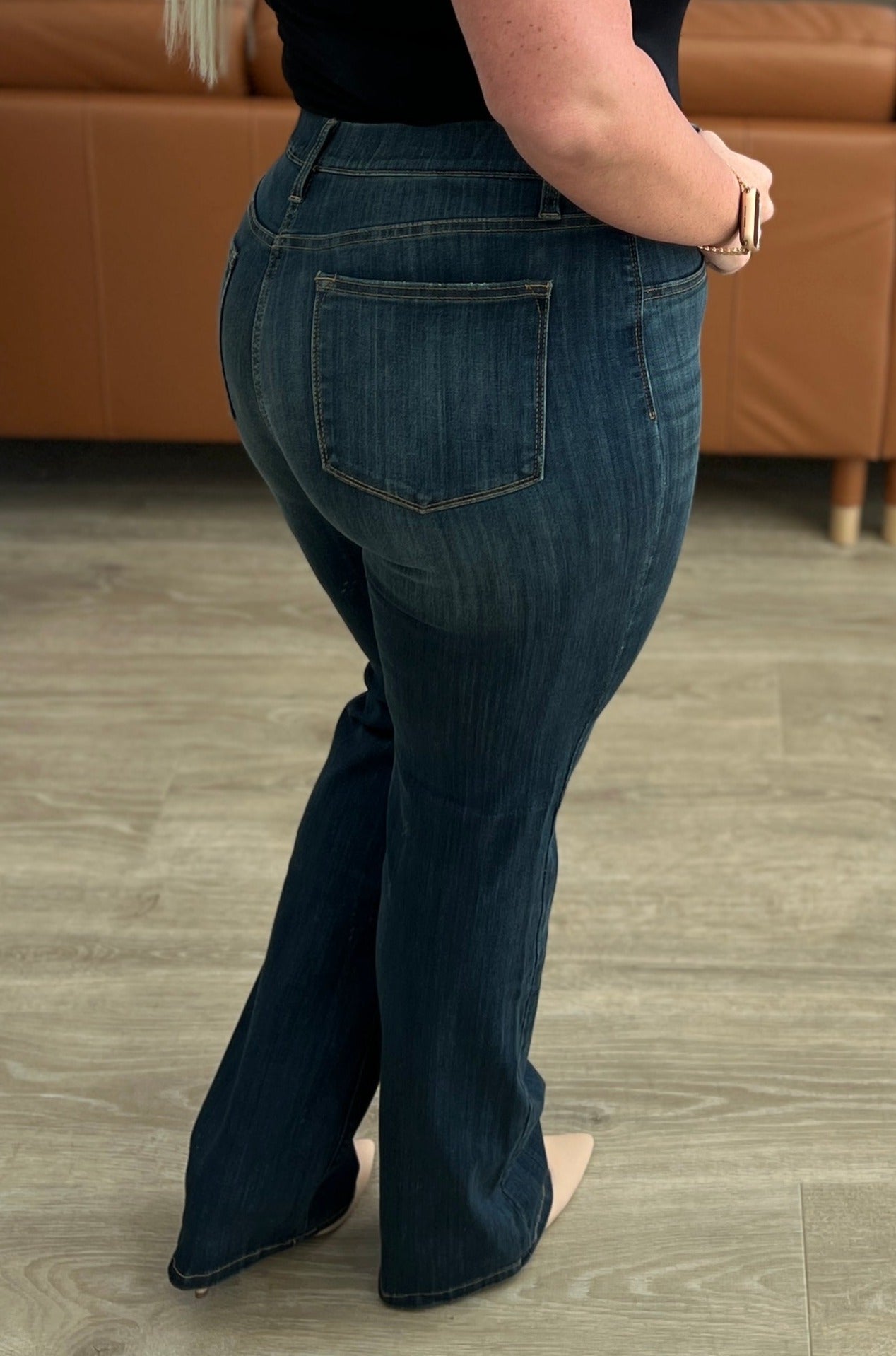 High Rise Pull On Slim Bootcut Judy Blue Jeans