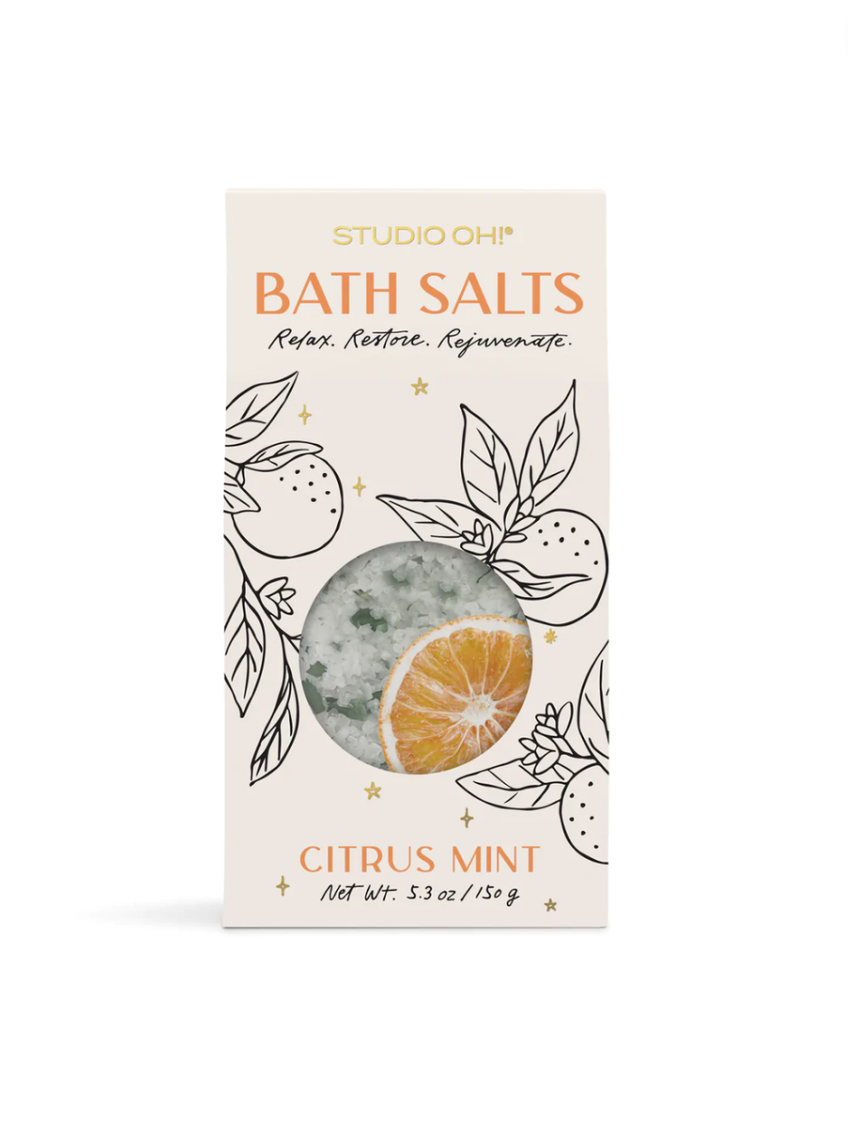 Citrus Mint Scented Bath Salts