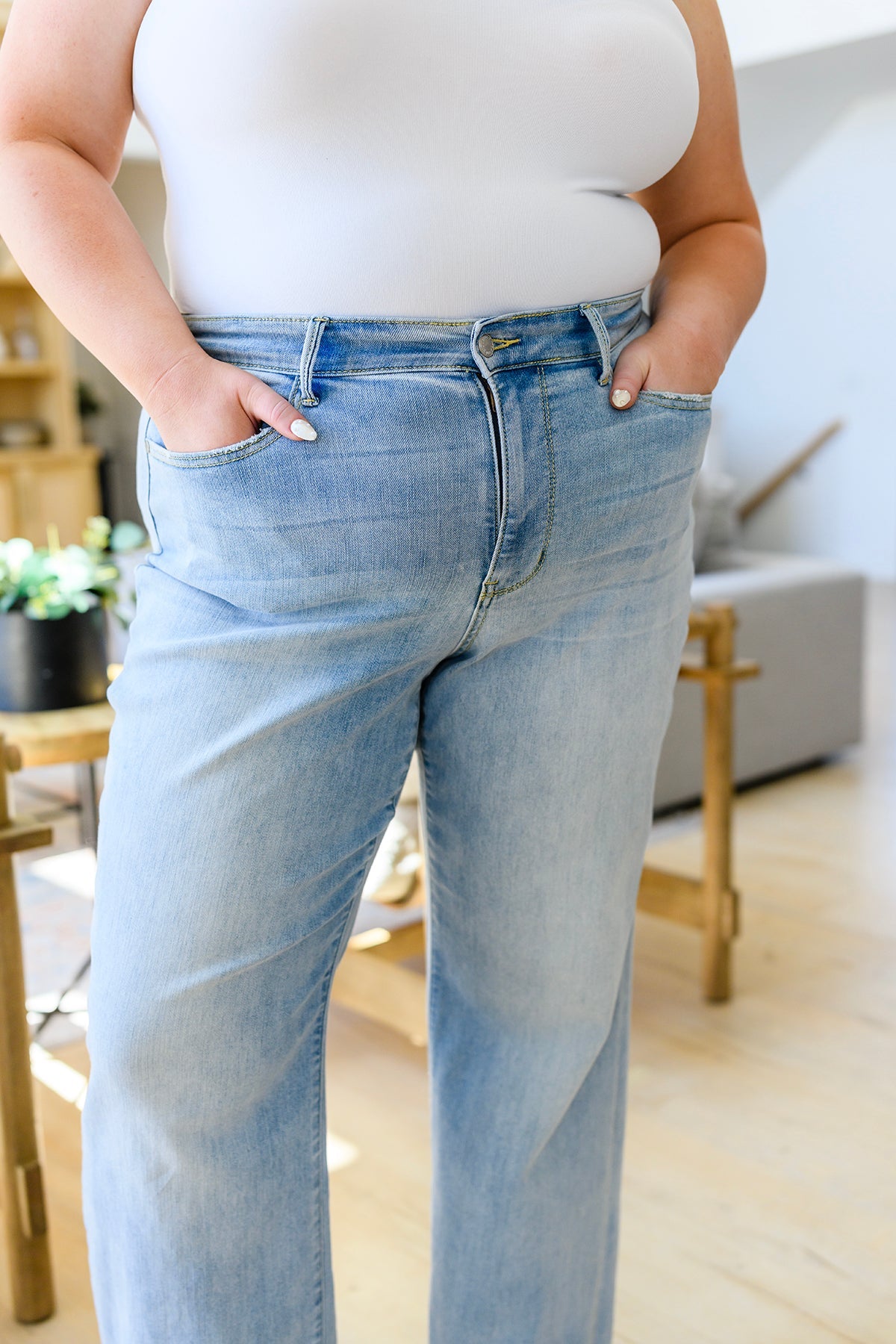 Tate High Rise Straight Judy Blue Jeans