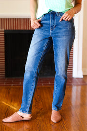 High Rise Everyday Dark Denim Slim Fit Judy Blue Jeans