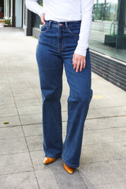 High Waist No Hole Wide Leg Judy Blue Jeans