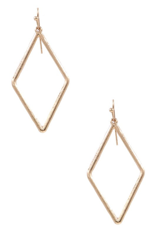 Gold Diamond Drop Earrings *Final Sale*