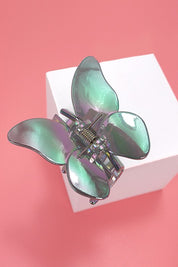 Iridescent Butterfly Hair Claw Clip