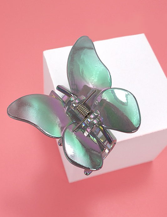 Iridescent Butterfly Hair Claw Clip