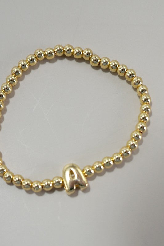 Bubble Letter Stretch Bracelet *Final Sale*