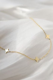 Stainless Steel Waterproof Tarnish Proof Star Chain Necklace * Final Sale*