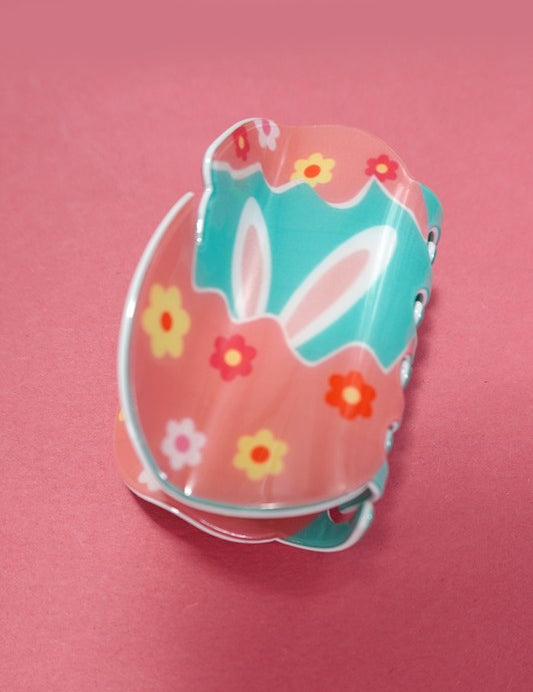 Easter Egg Bunny Hair Claw Clip