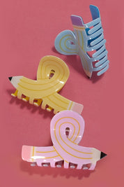 Fun School Pencil Hair Claw Clip