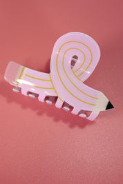 Fun School Pencil Hair Claw Clip