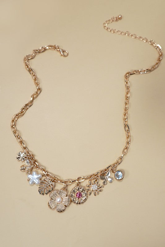 Flower Garden Charm Necklace *Final Sale*