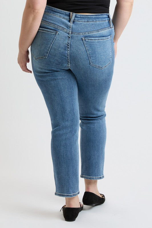 Everyday Sculpt Tummy Control Slim Straight Jeans RFM in Vintage Medium