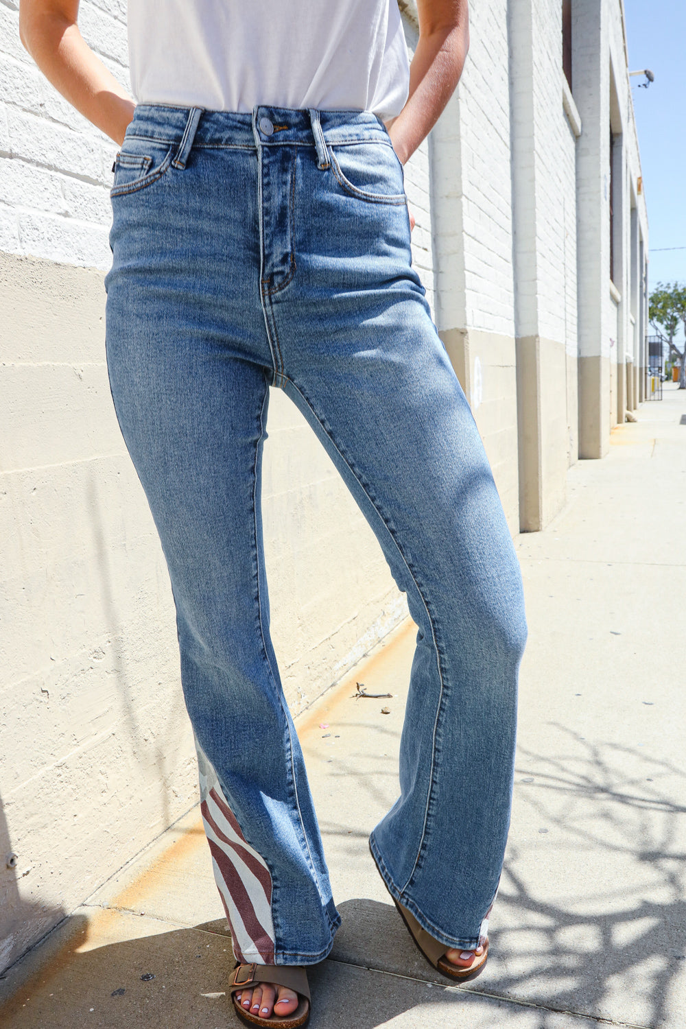 High Rise America Panel Flare Judy Blue Jeans