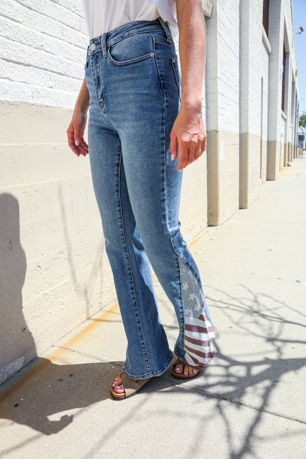 High Rise America Panel Flare Judy Blue Jeans