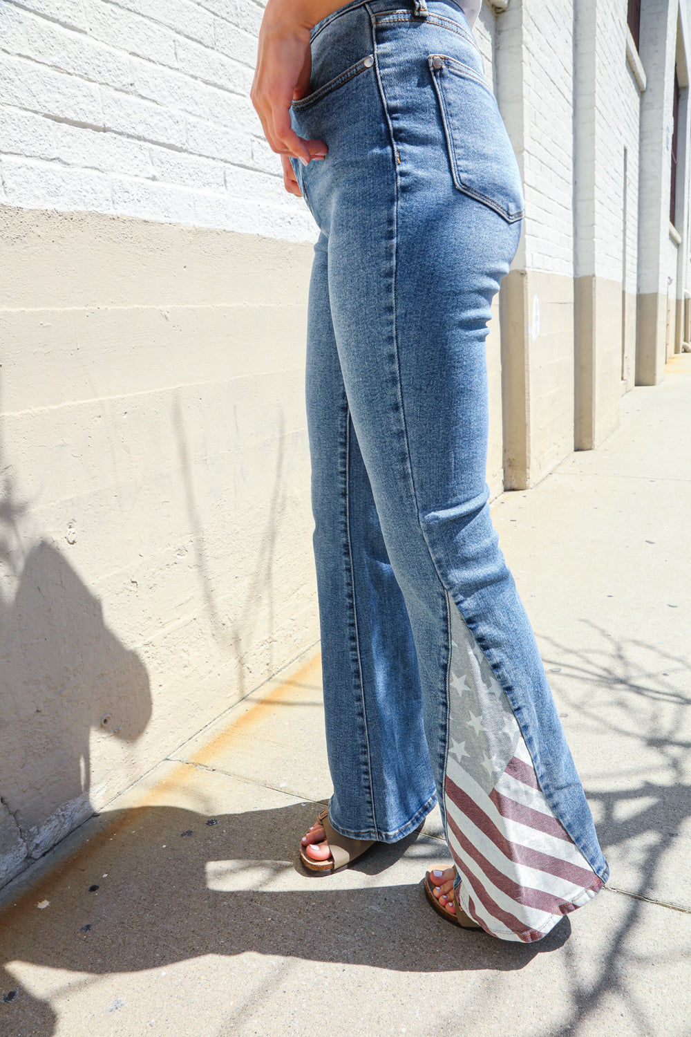 High Rise America Panel Flare Judy Blue Jeans