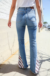 High Rise America Panel Flare Judy Blue Jeans