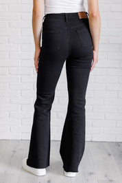 High Rise Tummy Control Flare Judy Blue  Jeans in Black