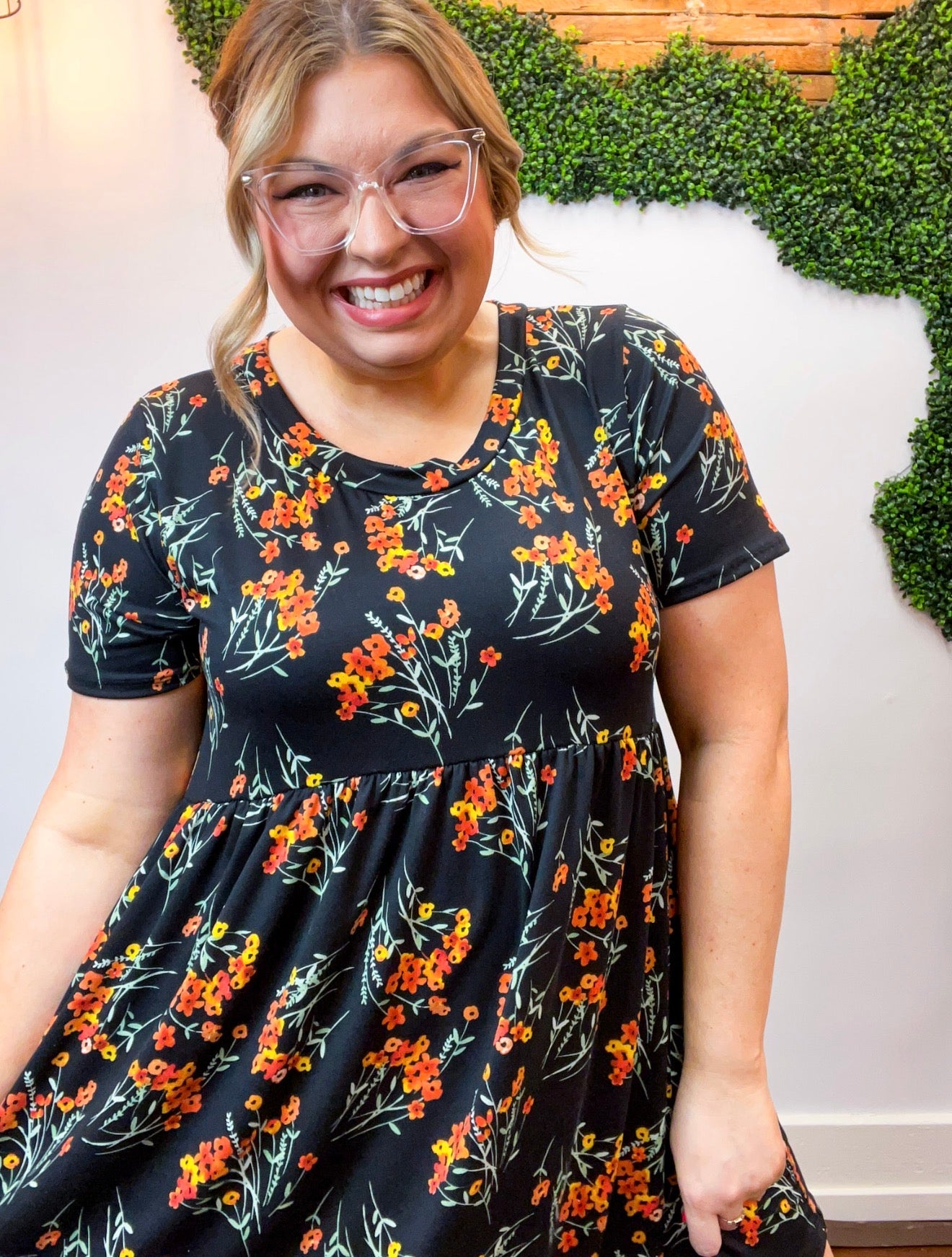 Wildflowers at Dusk Babydoll Dress