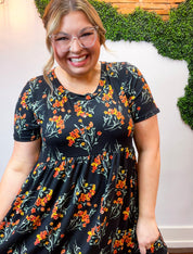 Wildflowers at Dusk Babydoll Dress