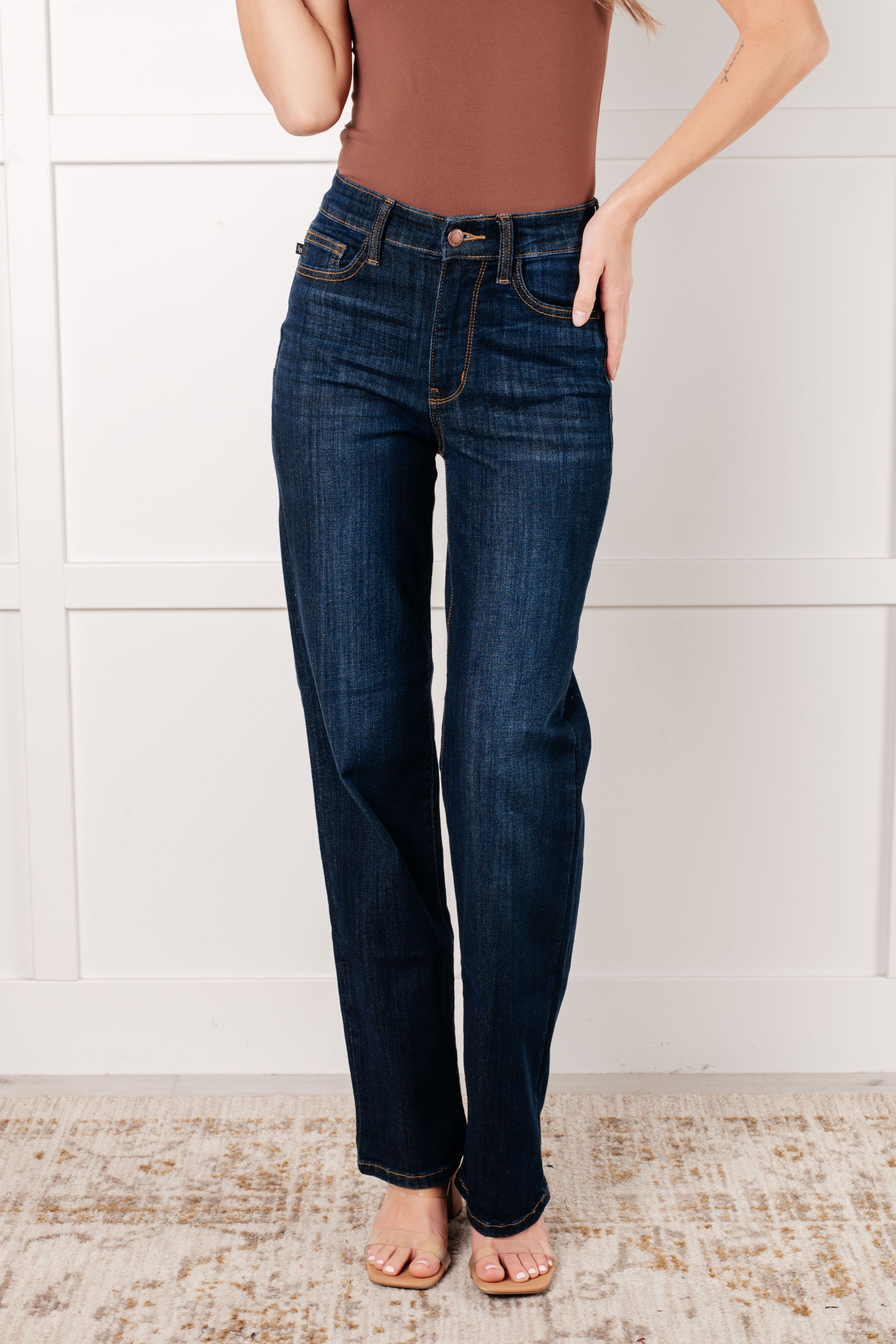 High Rise Classic Straight Judy Blue Jeans