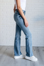 Mid Rise Light Wash No Hole Bootcut Judy Blue Jeans