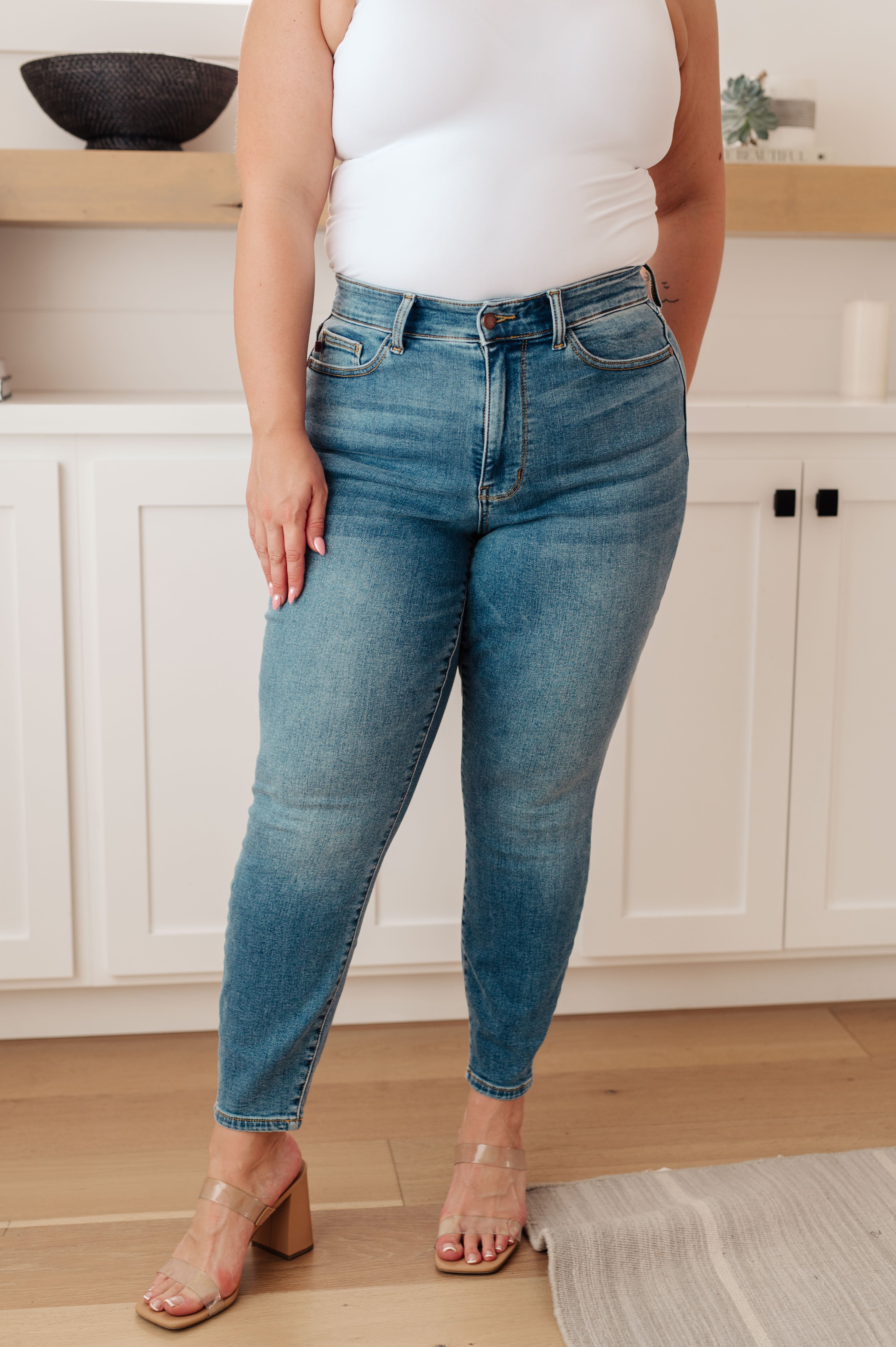 High Rise Thermal Skinny Judy Blue Jean