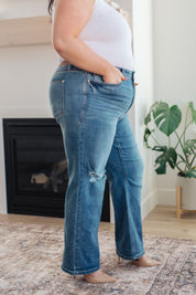 High Rise Tummy Control 90's Straight Judy Blue Jeans