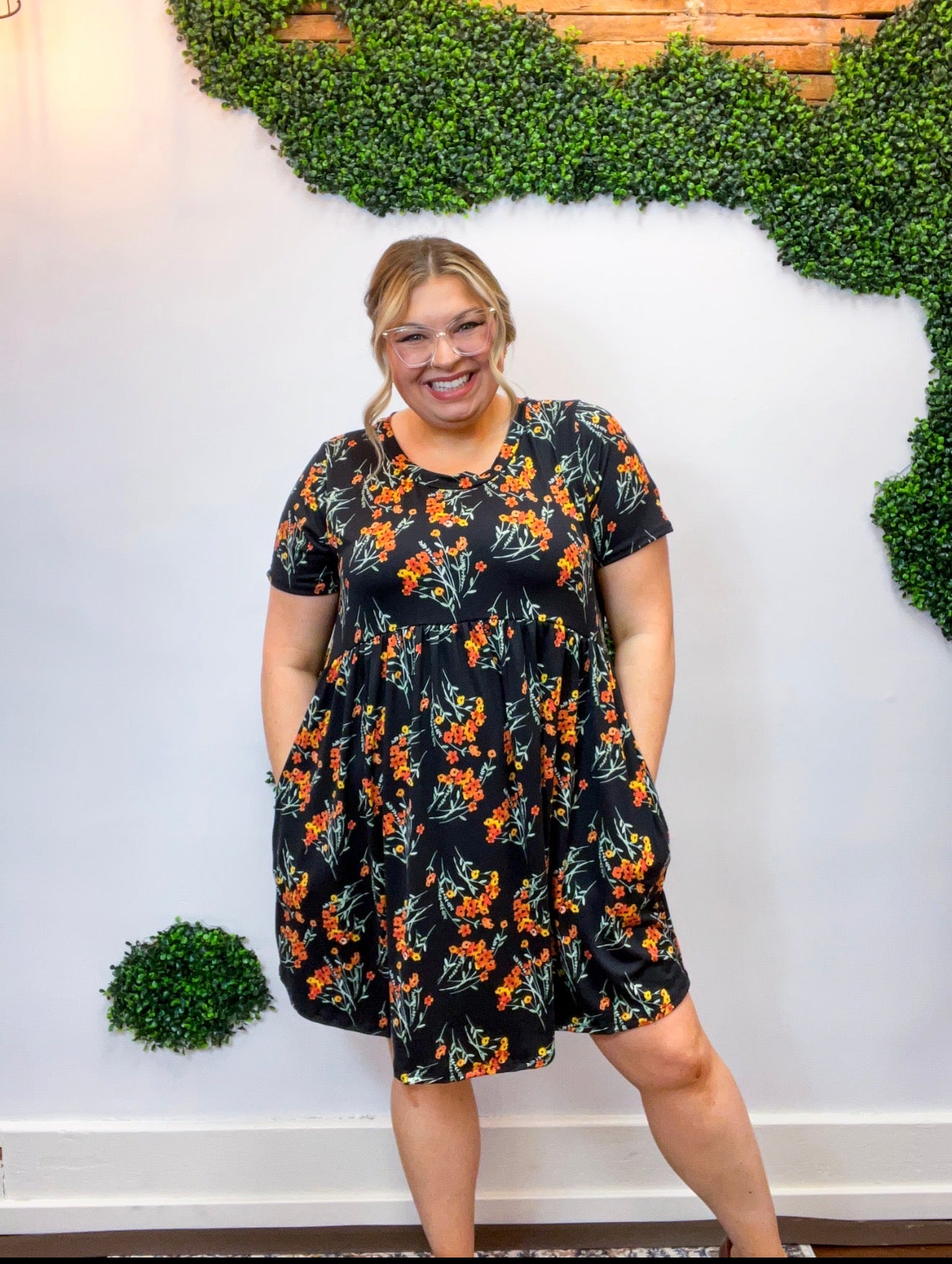 Wildflowers at Dusk Babydoll Dress