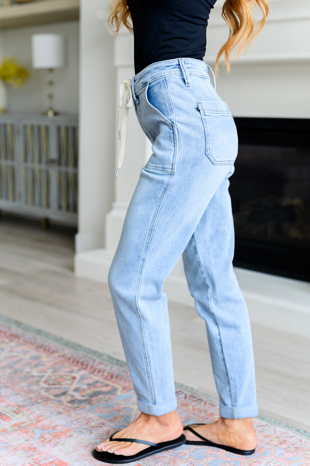 High Rise Vintage Denim Judy Blue Jogger