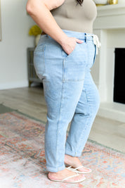 High Rise Vintage Denim Judy Blue Jogger