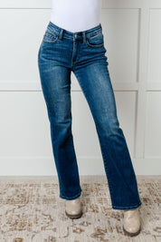 Mid Rise Thermal Bootcut Judy Blue Jeans