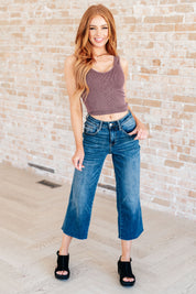 High Rise Wide Leg Crop Judy Blue Jeans