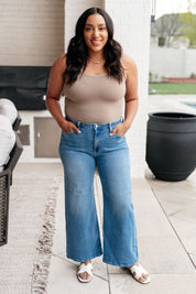 High Rise Wide Leg Crop Judy Blue Jeans