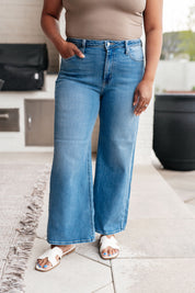 High Rise Wide Leg Crop Judy Blue Jeans