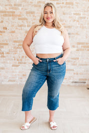 High Rise Wide Leg Crop Judy Blue Jeans