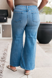 High Rise Wide Leg Crop Judy Blue Jeans