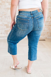 High Rise Wide Leg Crop Judy Blue Jeans